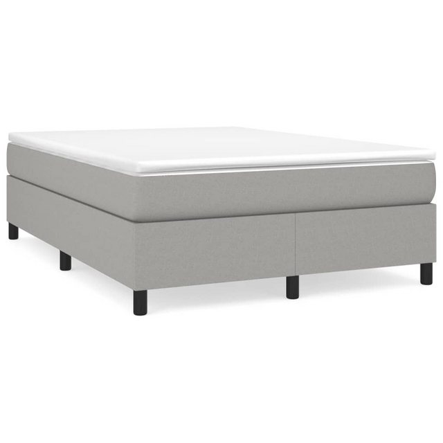 Bild von vidaXL Boxspringbett Hellgrau 140x200 cm Stoff1396661