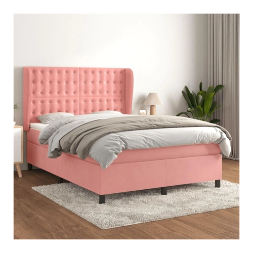 Bild von vidaXL Boxspringbett mit Matratze 80x200 cm Samt