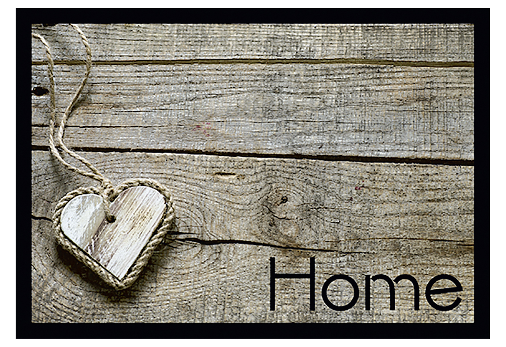 Bild von MD Entree, Fussmatte, Fussmatte Impress.heart on wood