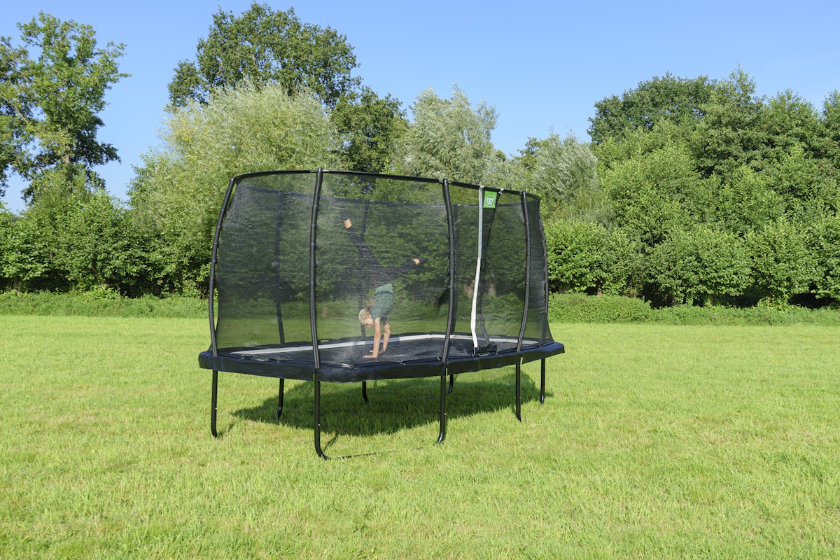Bild von Exit Allure Classic Trampolin mit Sicherheitsnetz 244 x 427 cm grün