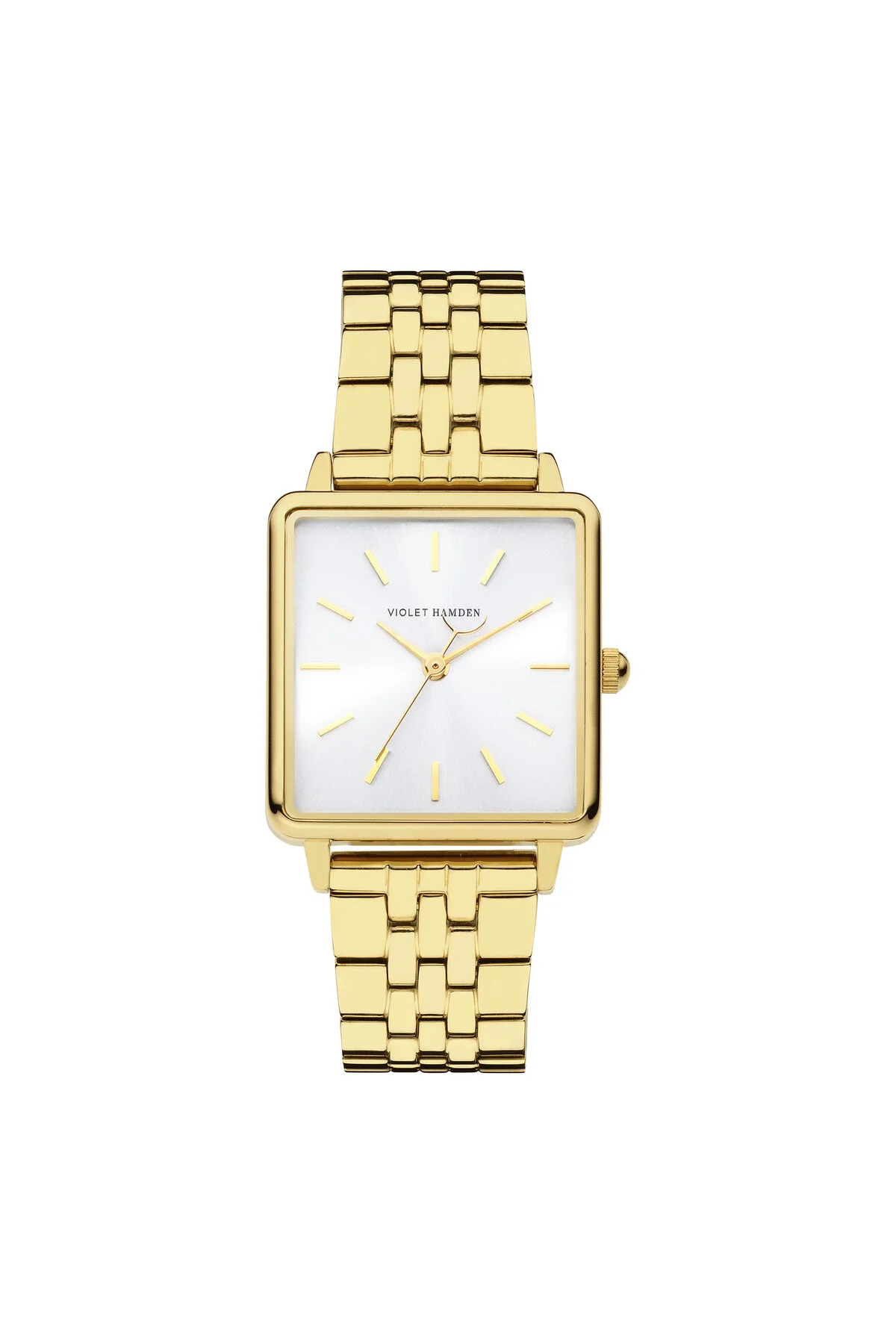 Bild von Violet Hamden Dawn Base Quadratische Uhr Gold- Und Silberfarben Vh09027 für Damen - One Size