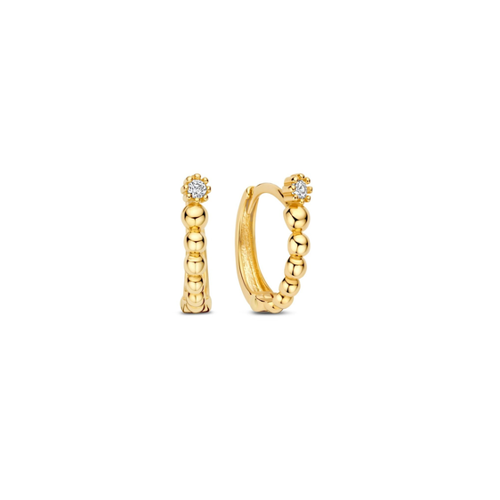 Bild von Stilvolle Beloro Jewels Monte Napoleone Milena Creolen aus 9 Karat Gold