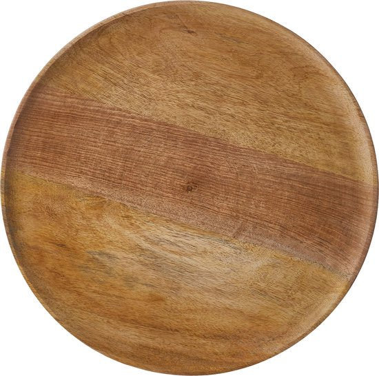 Bild von Mica Decorations Duko Teller - Ø40 cm - 100% FSC Mango Holz - Braun
