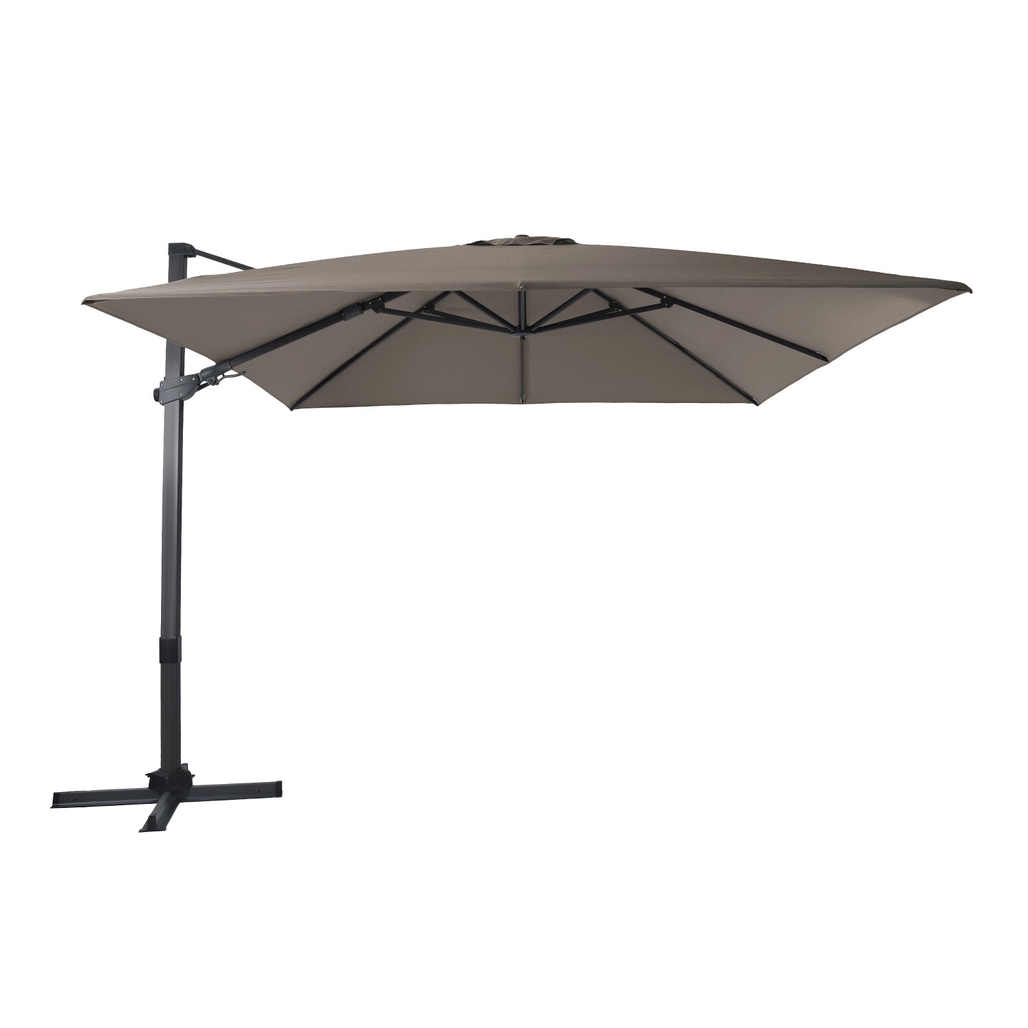 Bild von Axi Ampelschirm Apollo Premium 300 cm x 300 cm Anthrazit/Taupe