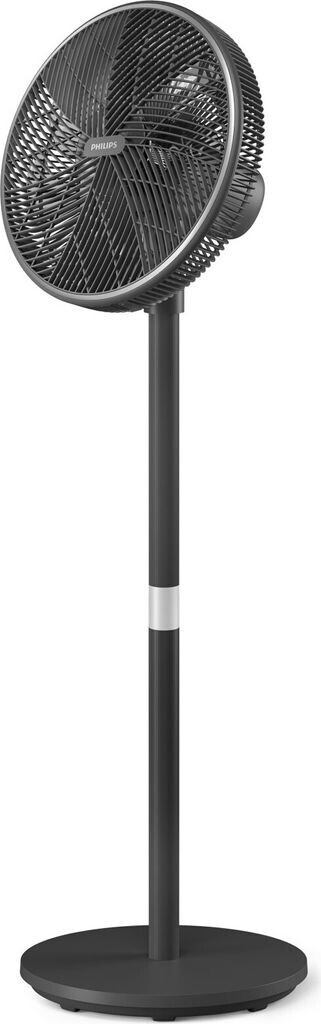 Bild von PHILIPS Smart Standventilator Serie 3000. Starke & extrem leise SilentWings-Technologie. 19 dB. 2-in-1-Tisch- & Standventilator. Neig- & drehbar. App-Steuerung. 12-St.-Timer. Schwarz (CX3550/01)