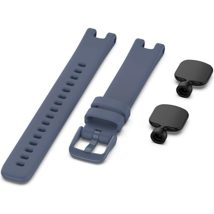Bild von Strap-it Armband (14 mm, Silikon, Lily), Uhrenarmband, Mehrfarbig, Grau, Blau