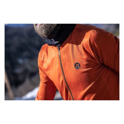 Bild von Rogelli Essential Radtrikot Herren - Fahrradtrikot Langarm - Kupfer - Größe 2XL