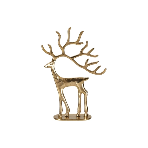 Bild von Home & Styling Weihnachtsfigur Rentier - Goldene Weihnachtsdekoration