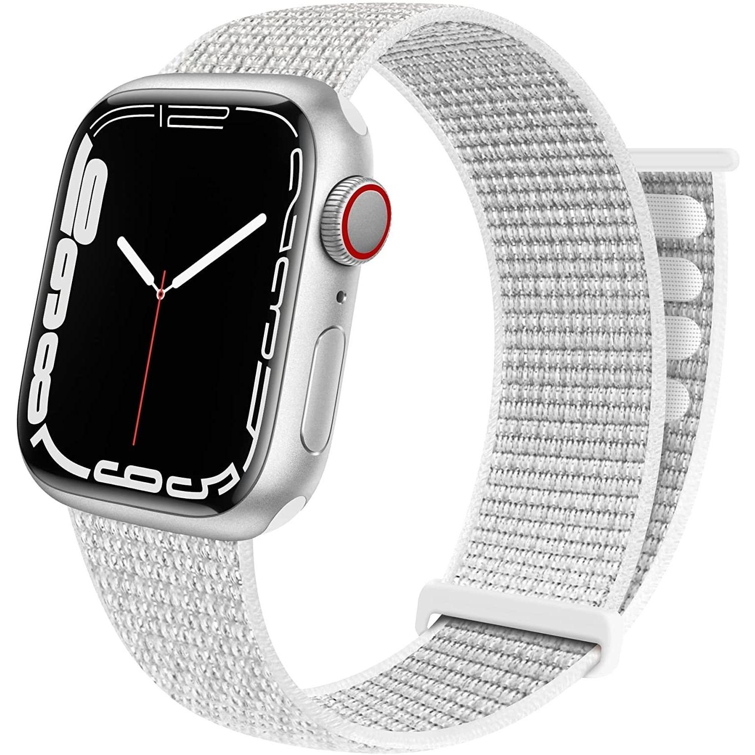 Bild von Strap-it Armband (Nylon, Apple Watch), Uhrenarmband, Weiss