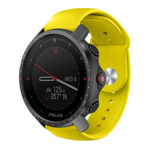 Bild von Strap-it Sportarmband aus Silikon für Polar Grit X Pro – Gelb