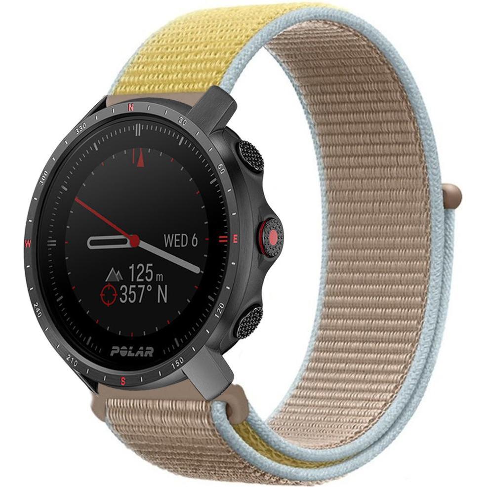 Bild von Strap-it Nylonarmband (Nylon), Uhrenarmband, Gelb, Braun