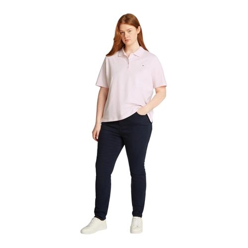 Bild von Tommy Hilfiger Damen Poloshirt Kurzarm – Eleganz in Rot