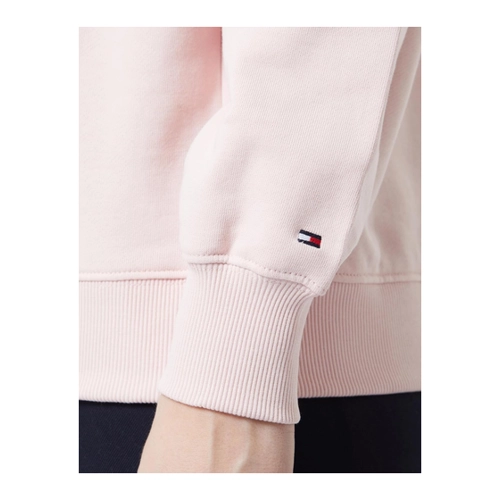 Bild von Tommy Hilfiger Sweatshirt »REG FLAG SCRIPT CNK SWTSHRT« – Damen Sweatshirt ohne Kapuze in Whimsy Pink