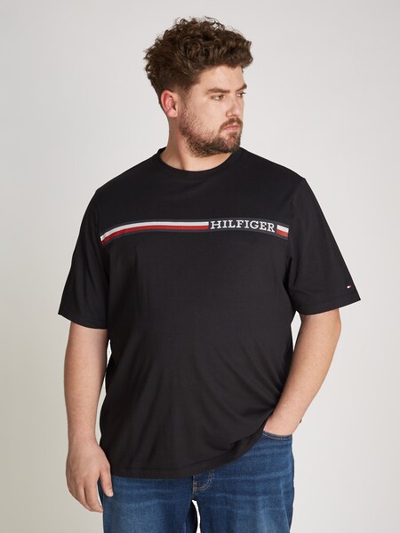 Bild von Tommy Hilfiger Big & Tall T-Shirt »BT-CHEST STRIPE TEE-B«, Große Größen mit Logostickerei