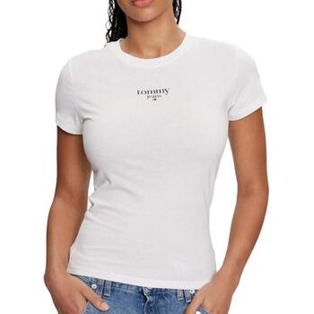 Bild von Tommy Jeans Rundhalsshirt »TJW SLIM ESSENTIAL LOGO 1 SS EXT«, mit Tommy Jeans Logoschriftzug, Rundhals
