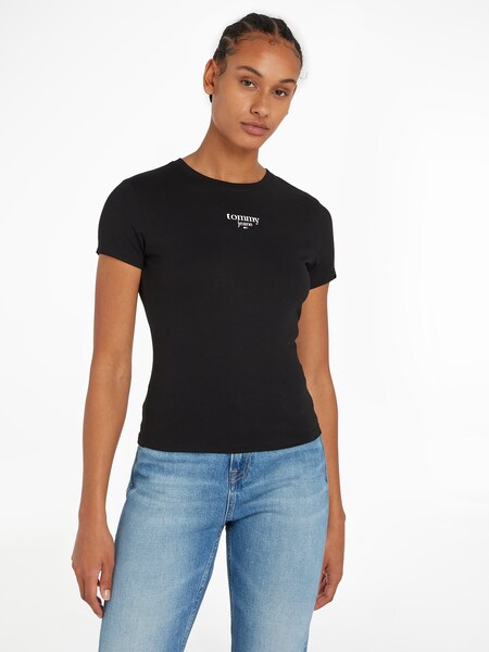 Bild von Tommy Jeans Curve T-Shirt »TJW SLIM ESSENTIAL LOGO 1 SS EXT«, Große Größen