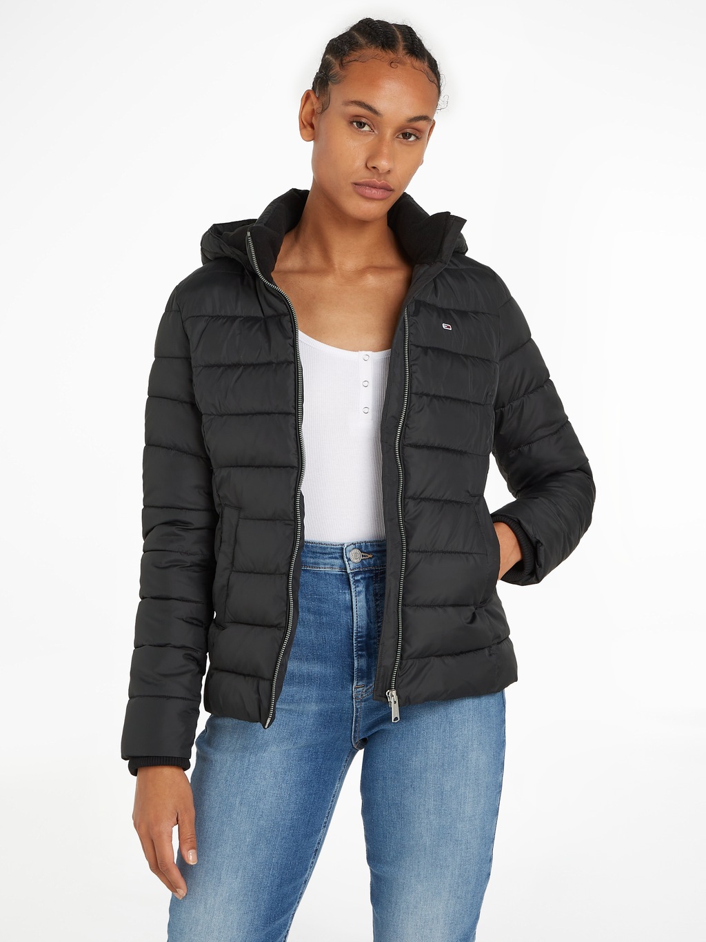 Bild von Tommy Jeans Steppjacke "TJW BASIC HOODED JACKET", mit Kapuze, mit Kapuze