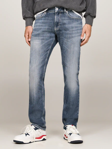 Bild von TOMMY Jeans Jeanshose "Scanton", Used-Waschung, für Herren, blau, 33/32