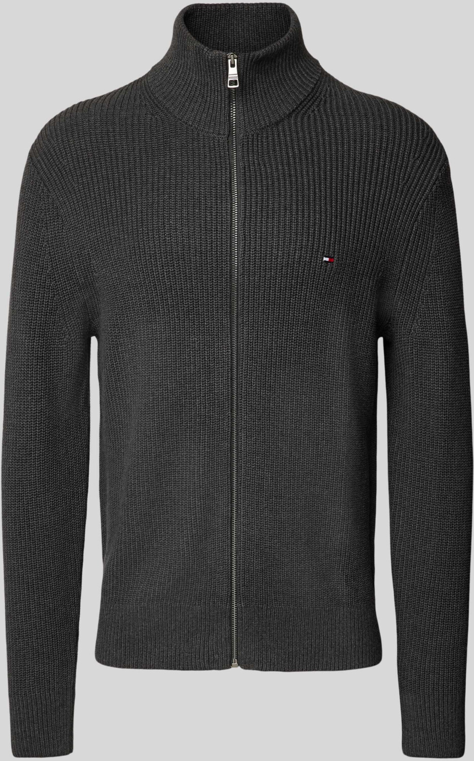 Bild von Tommy Hilfiger Herren Strickjacke Cardigan mit Reißverschluss Rib Zip Through Baumwolle, Blau (Desert Sky), 3XL