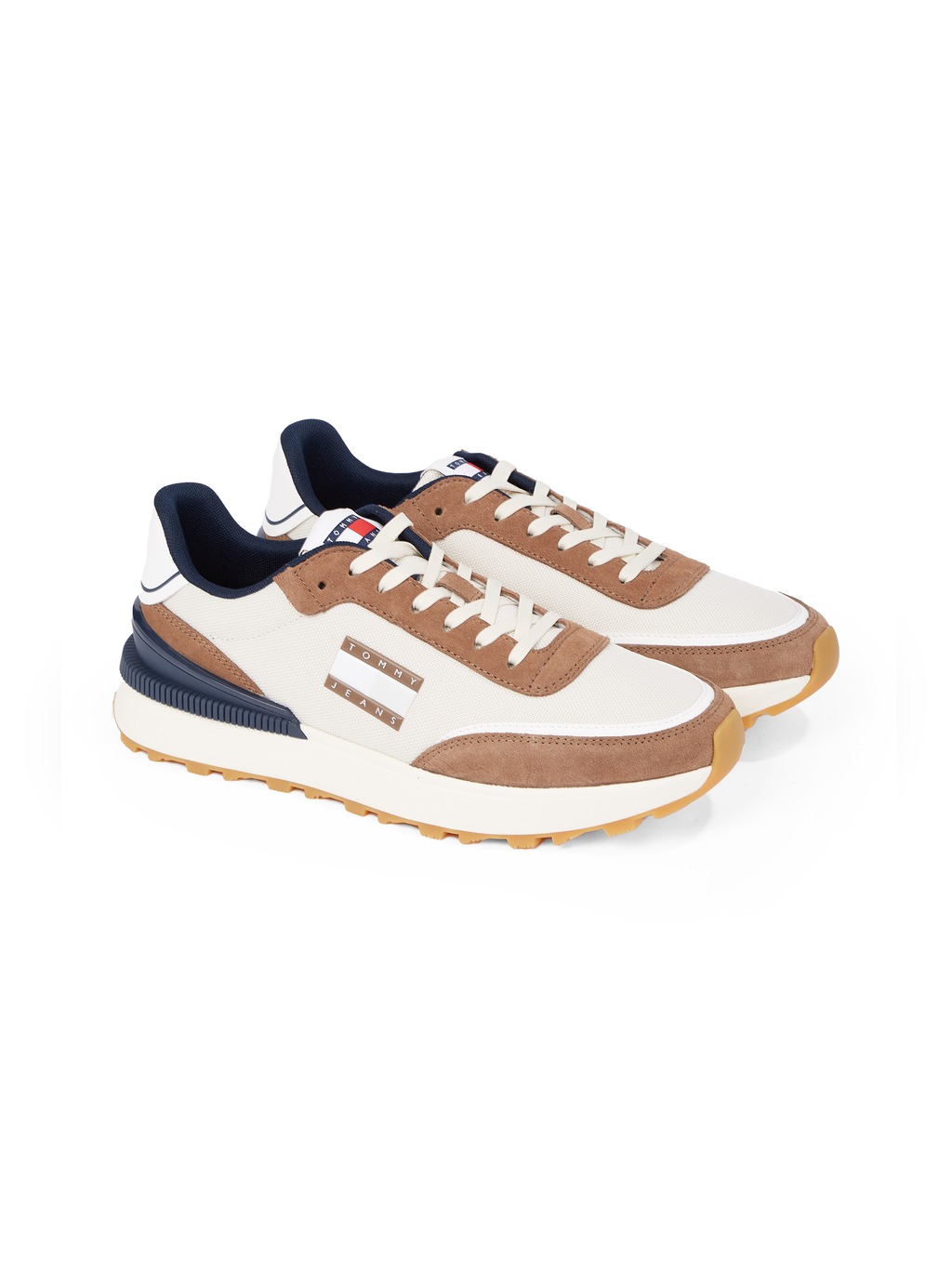 Bild von Tommy Jeans Keilsneaker "TJM TECHNICAL RUNNER ESS", Freizeitschuh, Halbschuh, Schnürschuh mit gepolstertem Schaftrand