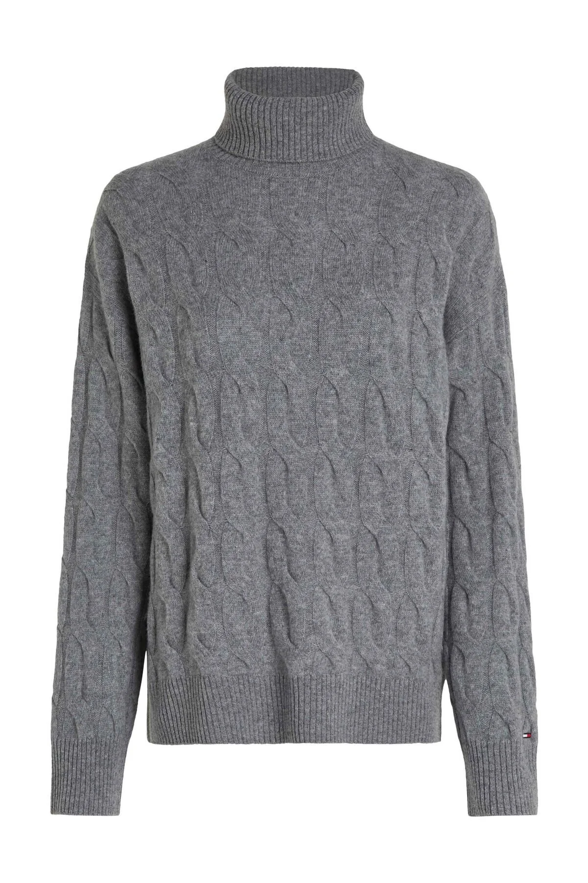 Bild von Tommy Hilfiger Soft Wool Cable Roll-nk Sweater für Damen - S