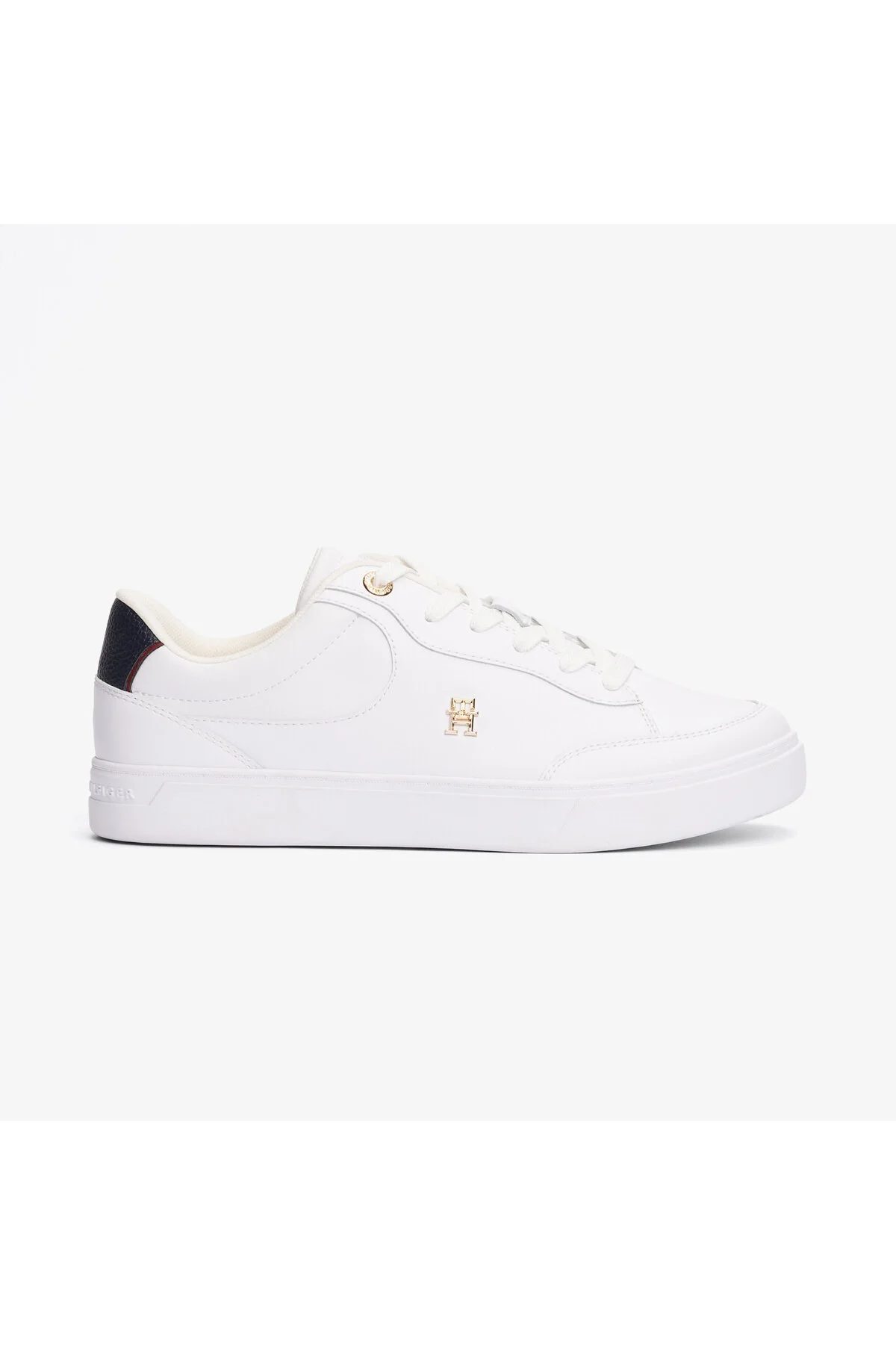 Bild von Tommy Hilfiger Sneaker Goldfarben Flacher Absatz für Damen - 36