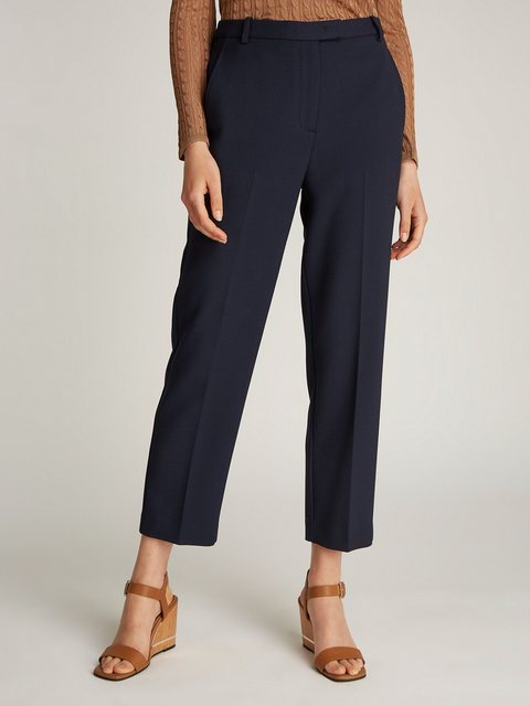 Bild von Tommy Hilfiger Webhose »PUNTO SLIM STRAIGHT PANT«, mit Bügelfalten, Metalllabel