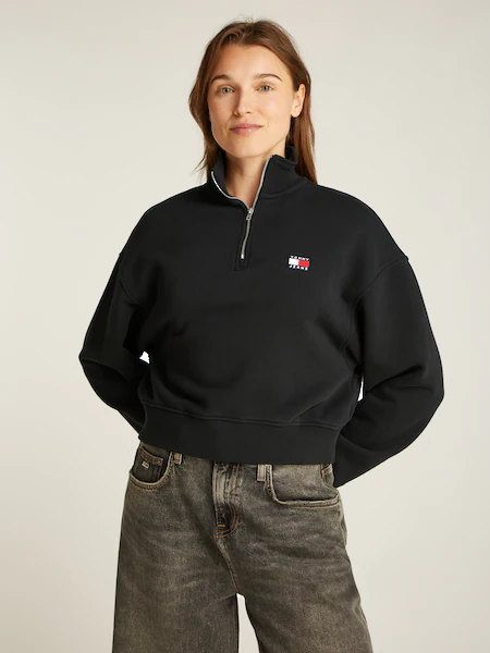 Bild von Tommy Jeans Sweatshirt »TJW BXY CRP BADGE 1/4ZIP«, mit Logo-Badge