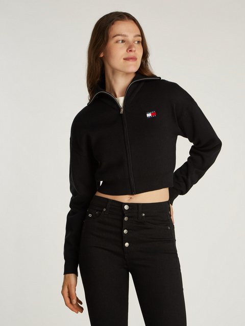 Bild von Tommy Jeans Strickjacke TJW CRP BADGE ZIP THRU CARDIGAN in Cropped Form