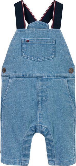 Bild von Tommy Hilfiger Latzhose »DENIM DUNGAREE«, mit Logostickereien, mit Knopfverschluss