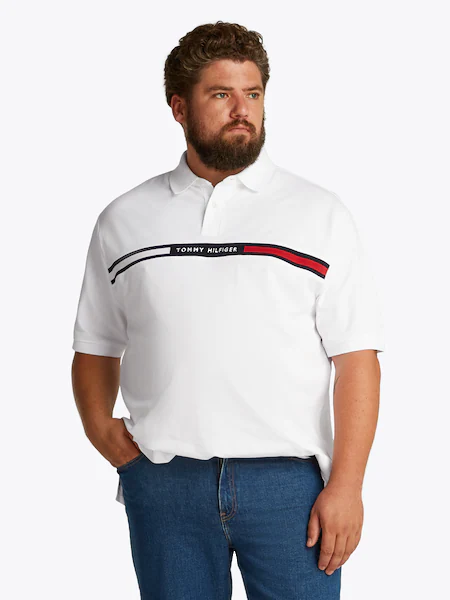 Bild von Tommy Hilfiger Big & Tall Poloshirt »BT-HILFIGER CHEST INSERT REG -B«, in Großen Größen, Logostickerei