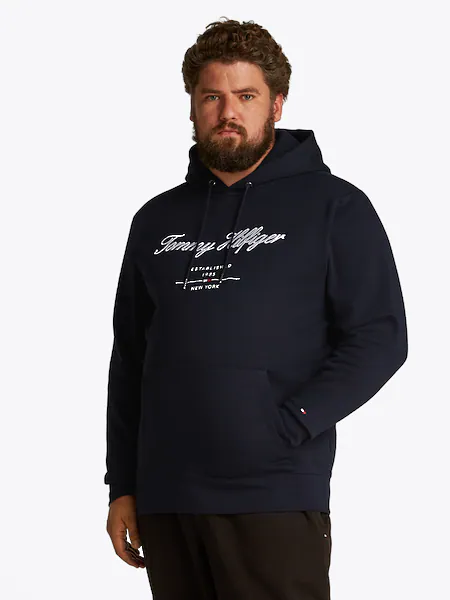 Bild von Tommy Hilfiger Big & Tall Sweatshirt »BT-SCRIPT LOGO HOODY-B«, in Großen Größen, Logostickerei
