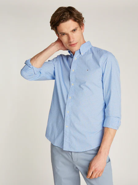 Bild von Tommy Hilfiger Businesshemd »FLEX POPLIN GINGHAM RF SHIRT«, mit Karomuster