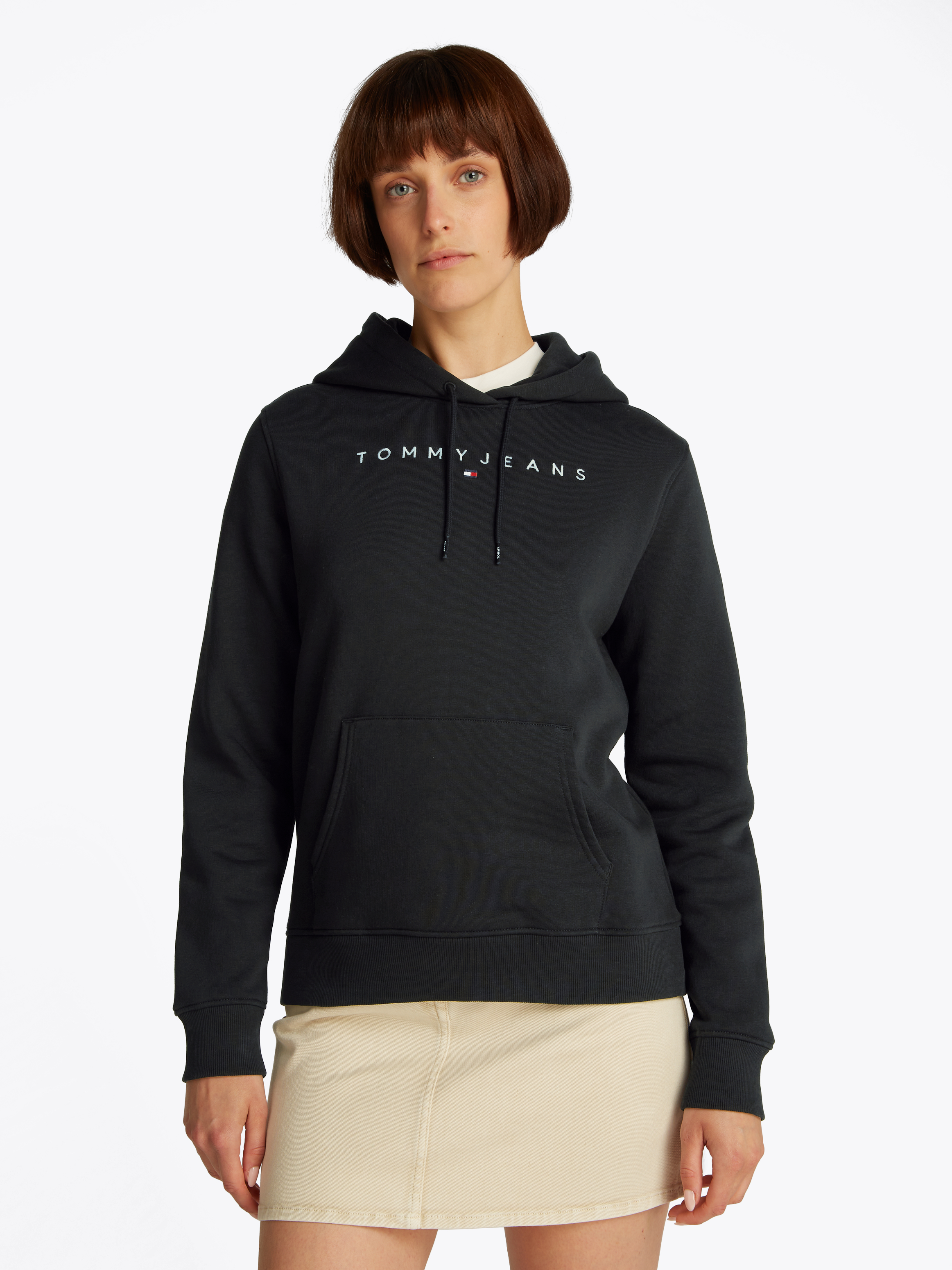 Bild von Tommy Jeans Curve Kapuzensweatshirt »TJW REG TONAL LINEAR HOODIE EXT«, in Großen Größen, Kapuze, Logostickerei