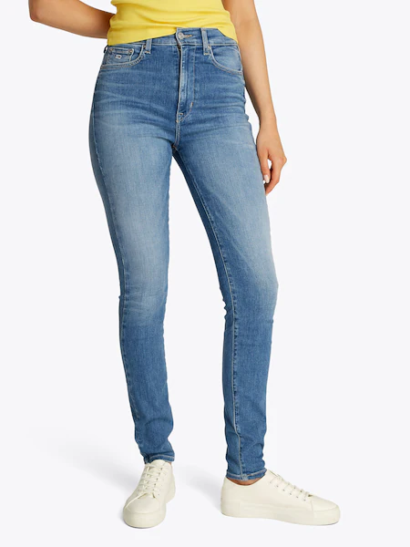 Bild von Tommy Jeans Skinny-fit-Jeans »Sylvia High Rise Skinny«, in Knöchellänge, in blauer Waschung