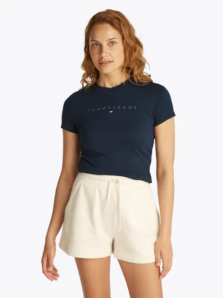 Bild von Tommy Jeans T-Shirt »TJW SLIM TONAL LINEAR TEE EXT«, mit Logoschriftzug