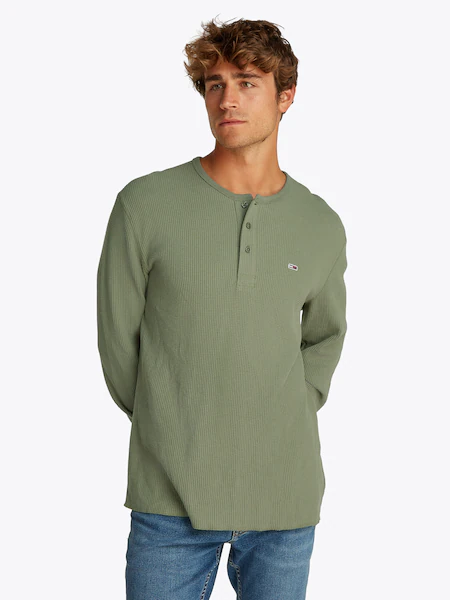 Bild von Tommy Jeans Henleyshirt »TJM REG WAFFLE HENLEY LS TEE«, mit leichter Struktur
