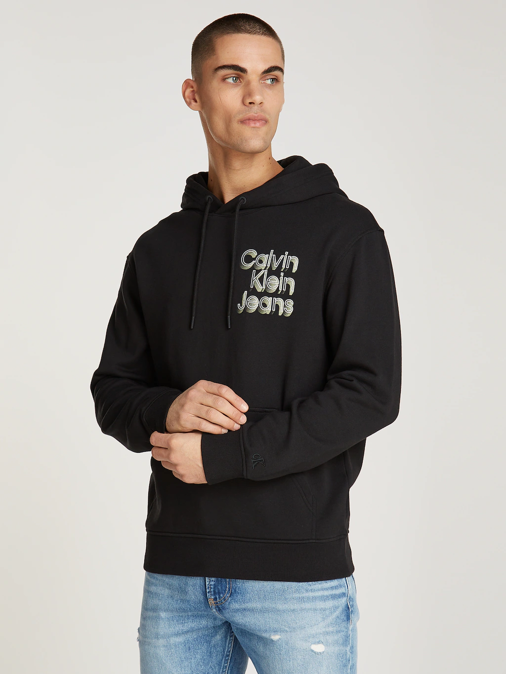 Bild von Calvin Klein Jeans Kapuzensweatshirt "STACKED EUPHORIC LOGO HOODIE", mit Logoschriftzug
