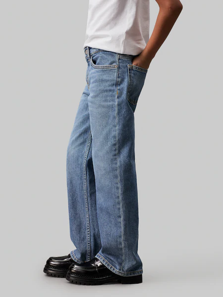 Bild von Calvin Klein Jeans Straight-Jeans »HR WIDE LEG AUTH BLUE DENIM«, für Kinder bis 16 Jahre