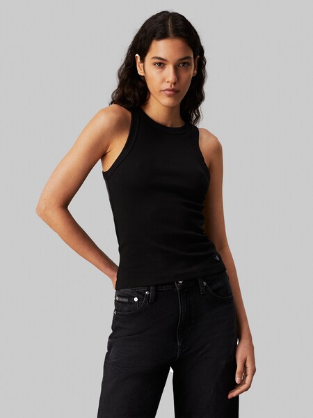 Bild von Calvin Klein Jeans Ripptanktop »WOVEN LABEL TANK TOP«, mit Logoaptch