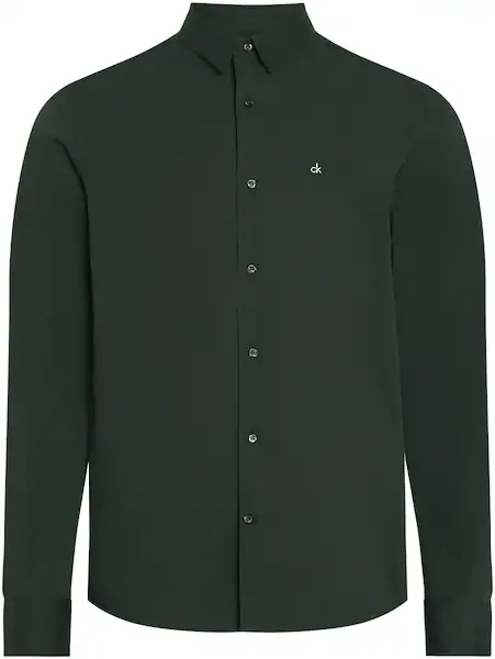 Bild von Calvin Klein Langarmhemd »SLIM FIT STRETCH POPLIN«, mit Kentkragen