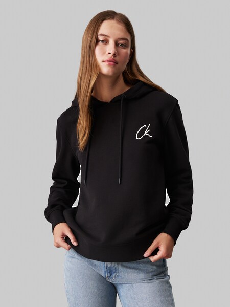 Bild von Calvin Klein Jeans Kapuzensweatshirt »EMBROIDERED CK REGULAR HOODIE«, mit Logoschriftzug