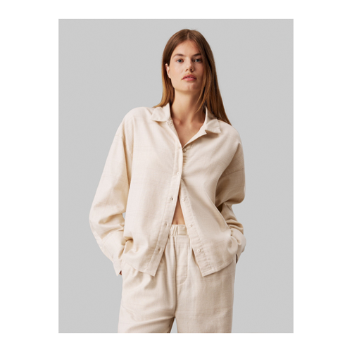 Bild von Calvin Klein Flannel Sleep Schlafanzug-Oberteil für Damen