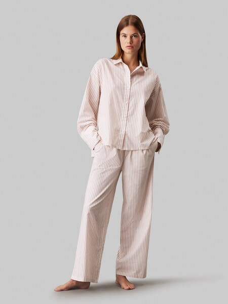 Bild von Calvin Klein Underwear Pyjama »L/S BUTTONDOWN & PANT«, mit dezentem Streifenmuster