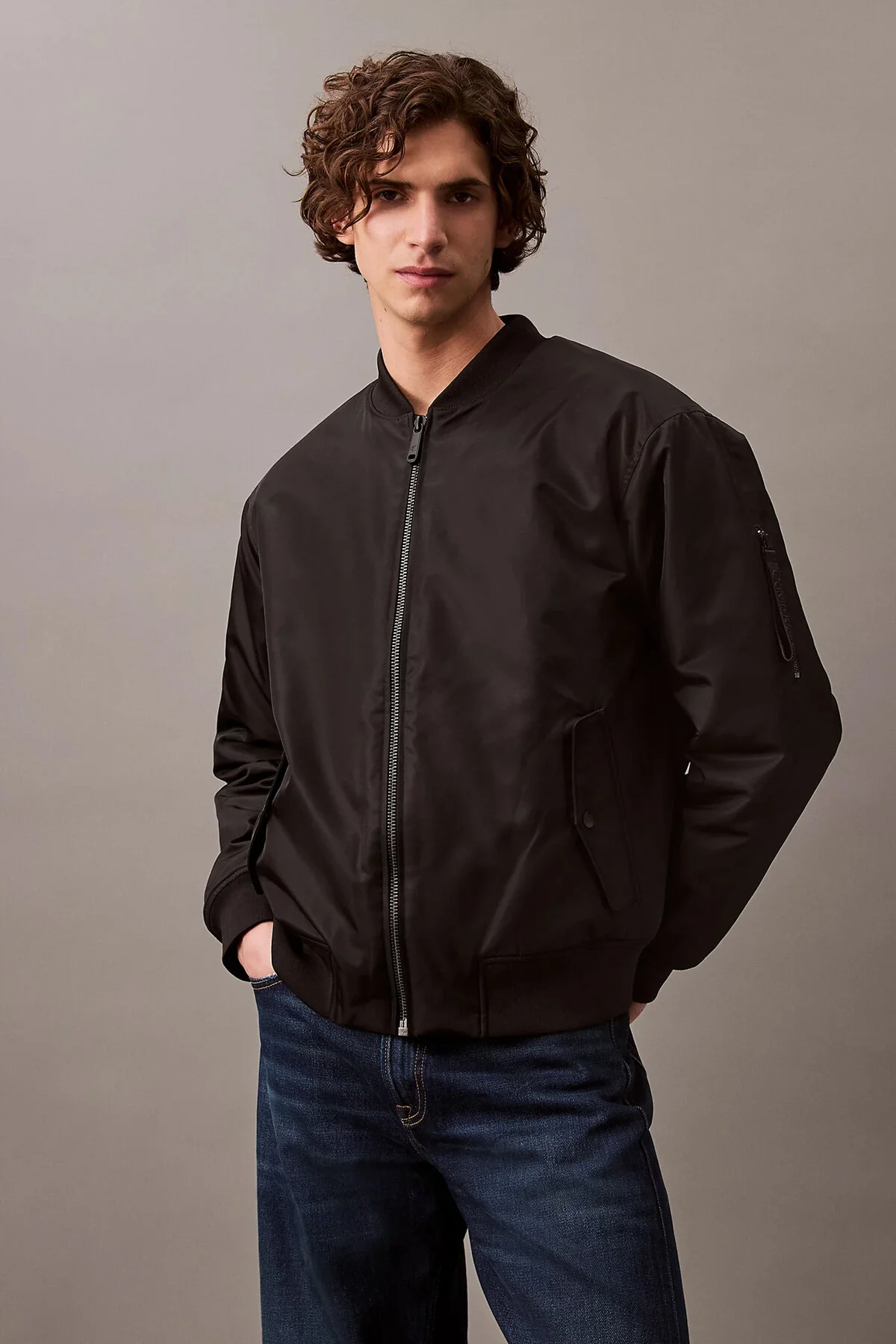 Bild von Calvin Klein Ls Nylon Padded Hero Bomber für Herren - XL