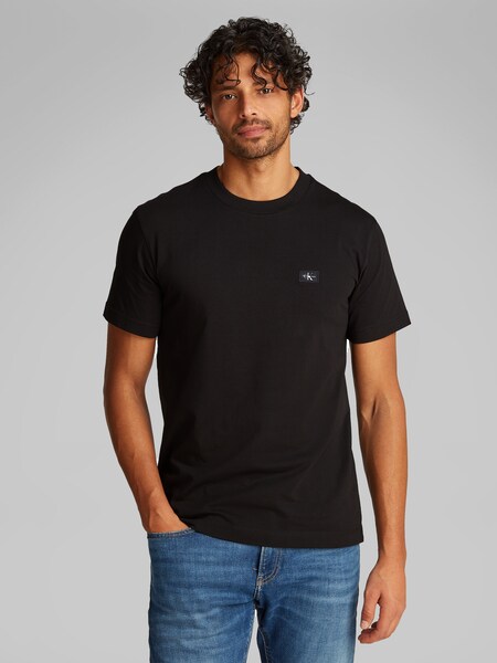 Bild von Calvin Klein Jeans Rundhalsshirt »WOVEN LABEL REGULAR TEE«, Logostickerei