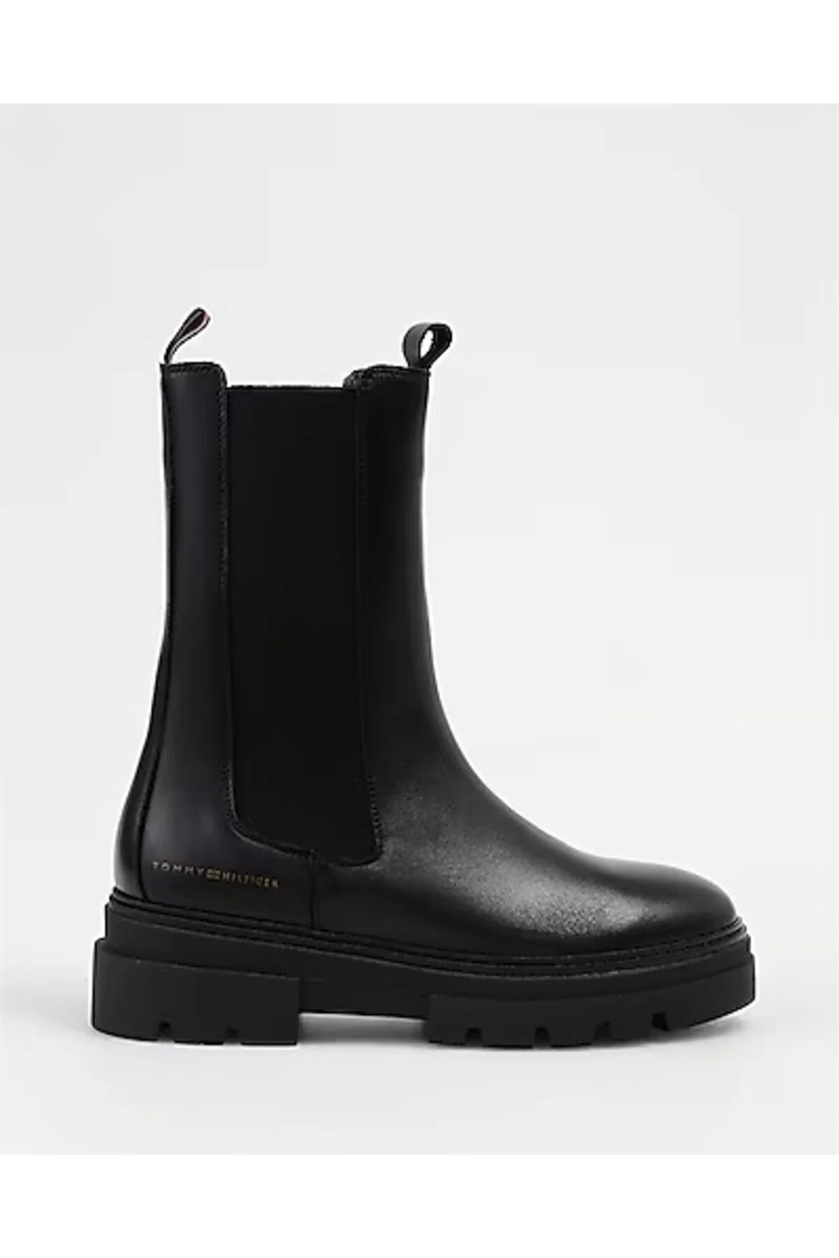 Bild von Tommy Hilfiger Leder Schwarze Stiefel Fw0fw06730bds für Damen - 39