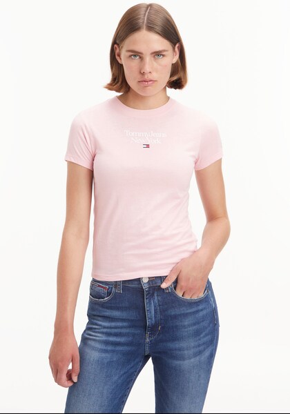 Bild von Tommy Jeans Kurzarmshirt »TJW BBY ESSENTIAL LOGO 1 SS«, mit Tommy Jeans Label-Druck auf Brusthöhe