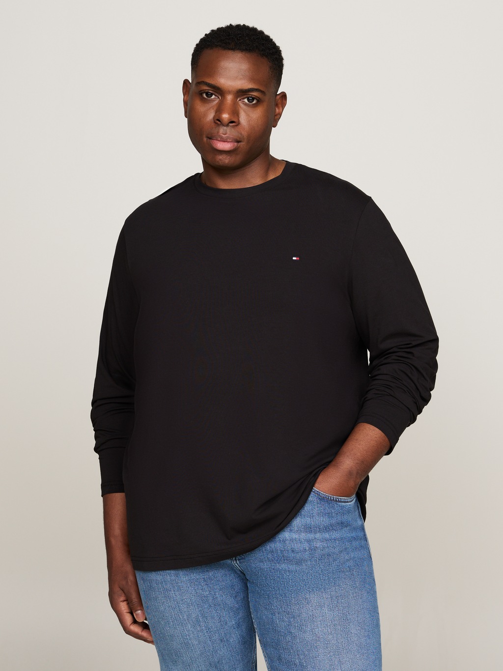 Bild von Tommy Hilfiger Big & Tall Langarmshirt "BT-STRETCH SLIM FIT LS TEE-B"