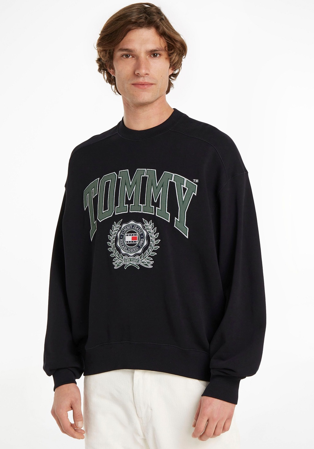 Bild von Tommy Hilfiger College Boxy Fit Logo Sweatshirt (DM0DM16804)